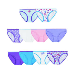 Hanes Girls' Underwear Pack  100% Cotton Bikini Panties for Girls  Multipack (Colors/Patterns May Vary)