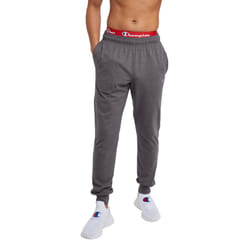 Champion Mens Joggers  Everyday Cotton  Lightweight Lounge Knit For Men  31 Sweatpants  Granite Heather C Patch Logo  X-Large US