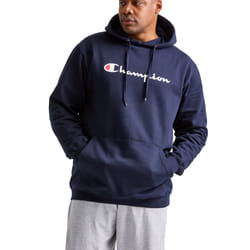 Champion Men's Hoodie  Powerblend  Fleece  Comfortable Sweatshirt for Men   Navy  Small