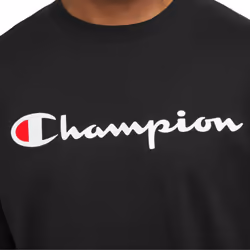 Champion mens Classic T-shirt  Classic Script T Shirt  Black-y06794  X-Large US