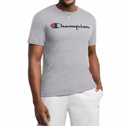 Champion mens Classic T-shirt  Classic Script T Shirt  Oxford Gray-y06794  Medium US