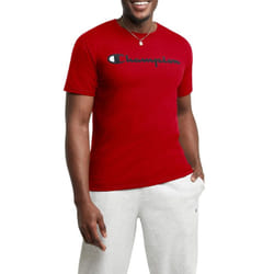 Champion mens Classic T-shirt  Classic Script T Shirt  Scarlet-y06794  XX-Large US