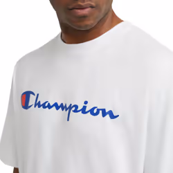 Champion mens Classic T-shirt  Classic Script T Shirt  White-y06794  X-Large US