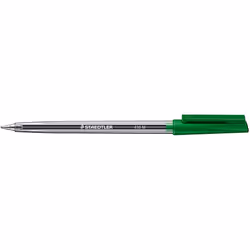 STAEDTLER Stick 430 M-5 Ballpoint Pen Medium - Green (Box of 10)