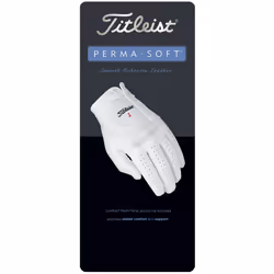 Titleist Perma Soft Golf Glove Mens Cadet LH Pearl WhiteLarge Worn on Left Hand