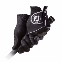 FootJoy Mens RainGrip Pair Golf Glove Black Cadet Large  Pair