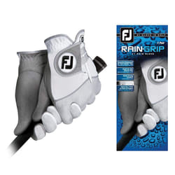 FootJoy Men's RainGrip Pair Golf Glove White Medium  Pair