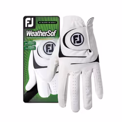 FootJoy Mens WeatherSof Golf Glove White Medium  Worn on Left Hand