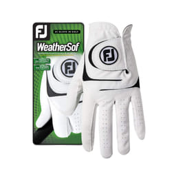 FootJoy Mens WeatherSof Golf Glove White Medium  Worn on Left Hand