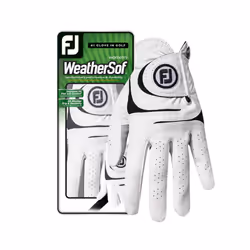FootJoy Womens WeatherSof Golf Glove  White Large  Worn on Left Hand