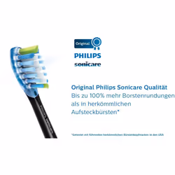 Philips Sonicare Premium Plaque Defence BrushSync Enabled Replacement brush Heads, 4pk Black - HX9044/33