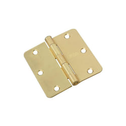 3.5 x 3.5 in. Satin Brass Butt Hinge