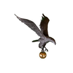 Large Swedish Iron Flagpole Eagle