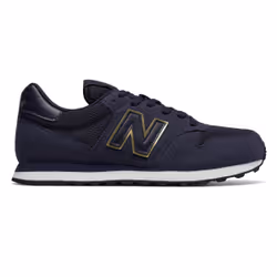 New Balance 500 Classic, Female, Adult, Gold, Navy, Monochromatic, Low, Lace-up closure