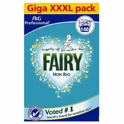 NEW XXXL Fairy Non-Bio Washing Laundry Powder 140 Wash for Sensitive Skin