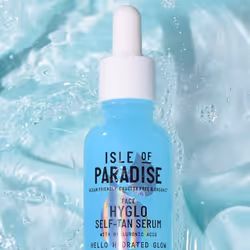 Isle Of Paradise Hyglo Hyaluronic Self-Tan Serum For Face 30ml Travel Size Fake Facial Tan Beauty Kit For An Instant Summer Glow