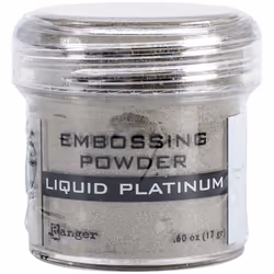 Ranger Embossing Powder  0.6-Ounce Jar  Liquid Platinum