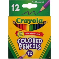 Crayola 68-4112 Colored Pencils  Short  12 Count (Pack of 2)