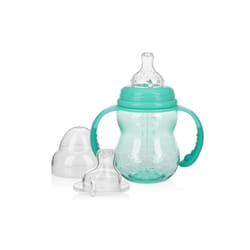 DDI 2346677 Nuby? Wide Neck Non-Drip Bottle w/Handles - 8 oz  Aqua  Stage 3 Case of 24