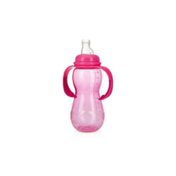 DDI 2346688 Nuby? Standard Neck Non-Drip Bottle w/Handles - 10 oz  Pink  Stage 3 Case of 24