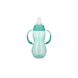 DDI 2346676 Nuby? Standard Neck Non-Drip Bottle w/Handles - 10 oz  Aqua  Stage 3 Case of 24