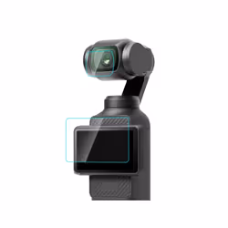 For DJI OSMO Pocket 3 PULUZ 9H 2.5D HD Tempered Glass Lens Protector + Screen Film (Transparent)