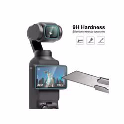 For DJI OSMO Pocket 3 PULUZ 9H 2.5D HD Tempered Glass Lens Protector + Screen Film (Transparent)
