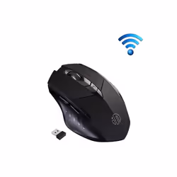 Inphic PM6 6 Keys 1000/1200/1600 DPI Home Gaming Wireless Mechanical Mouse, Colour: Black Wireless Charging Silent Version