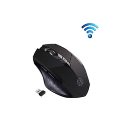 Inphic PM6 6 Keys 1000/1200/1600 DPI Home Gaming Wireless Mechanical Mouse, Colour: Black Wireless Charging Silent Version
