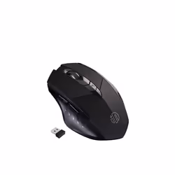 Inphic PM6 6 Keys 1000/1200/1600 DPI Home Gaming Wireless Mechanical Mouse, Colour: Black Wireless Charging Silent Version