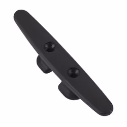 Schaefer Open Base Black Anodized Forged Aluminum Cleat fits Up to 1/2-Inch Line  5-Inch/127mm