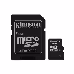 Kingston Technology SDC4/8GB, 8 GB, MicroSD, Flash, Black