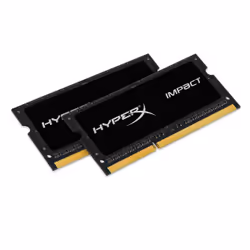 HyperX 16GB DDR3-1600, 16 GB, 2 x 8 GB, DDR3, 1600 MHz, 204-pin SO-DIMM, Black