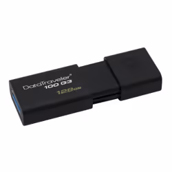 Kingston Technology DataTraveler 100 G3 USB flash drive 128 GB USB Type-A 3.2 Gen 1 (3.1 Gen 1) Black