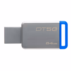 Kingston Technology DataTraveler 50 64GB USB flash drive USB Type-A 3.2 Gen 1 (3.1 Gen 1) Blue, Silver