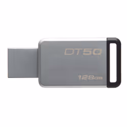 Kingston Technology DataTraveler 50 128GB USB flash drive USB Type-A 3.2 Gen 1 (3.1 Gen 1) Black, Silver