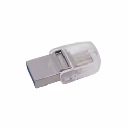 Kingston Technology DataTraveler microDuo 3C 128GB USB flash drive USB Type-A / USB Type-C 3.2 Gen 1 (3.1 Gen 1) Silver