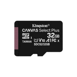 Kingston Technology 32GB micSDHC Canvas Select Plus 100R A1 C10 Single Pack w/o ADP