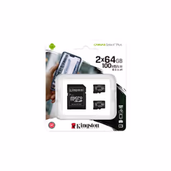 Kingston Technology 64GB micSDXC Canvas Select Plus 100R A1 C10 Two Pack + Single ADP - Additional view 5