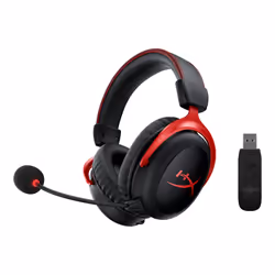 HyperX Cloud II Wireless Headset Head-band Gaming Black, Red