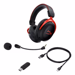HyperX Cloud II Wireless Headset Head-band Gaming Black, Red - Additional view 6