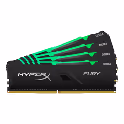 HyperX FURY HX432C16FB3AK4/128, 128 GB, 4 x 32 GB, DDR4, 3200 MHz, 288-pin DIMM