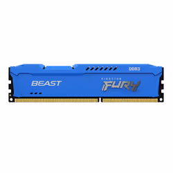 Kingston Technology FURY Beast , 8 GB, 1 x 8 GB, DDR3, 1600 MHz, 240-pin DIMM, Blue
