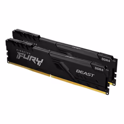 Kingston Technology FURY Beast 64GB 2666MT/s DDR4 CL16 DIMM (Kit of 2) Black, 64 GB, 2 x 32 GB, DDR4, 288-pin DIMM