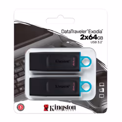 Kingston Technology DataTraveler ® Exodia (Black + Teal) 2 Pieces - USB 3.2 Flash Drive - Additional view 6