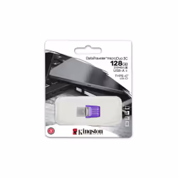 Kingston Technology DataTraveler 128GB microDuo 3C 200MB/s dual USB-A + USB-C - Additional view 5