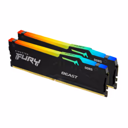 Kingston Technology FURY Beast 16GB 6000MT/s DDR5 CL40 DIMM (Kit of 2) RGB, 16 GB, 2 x 8 GB, DDR5, 3000 MHz, 288-pin DIMM
