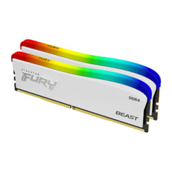 Kingston Technology FURY Beast 32GB 3600MT/s DDR4 CL18 DIMM (Kit of 2) White RGB SE