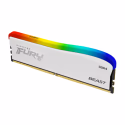 Kingston Technology FURY Beast 16GB 3600MT/s DDR4 CL18 DIMM White RGB SE, 16 GB, 1 x 16 GB, DDR4, 288-pin DIMM
