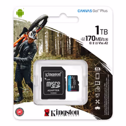 Kingston Technology 1TB microSDXC Canvas Go Plus 170R A2 U3 V30 Card + ADP - Additional view 5